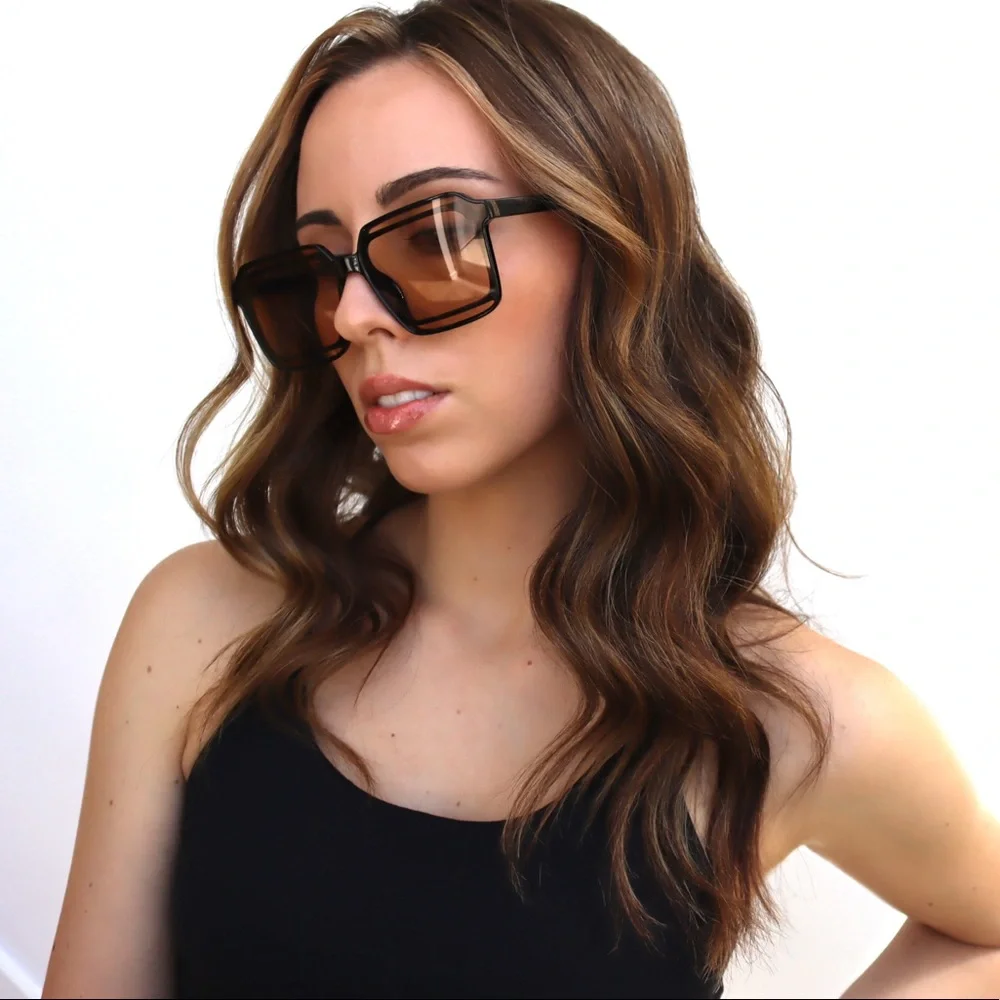 BrownTranslucent Sunglasses - Picture 3 of 4